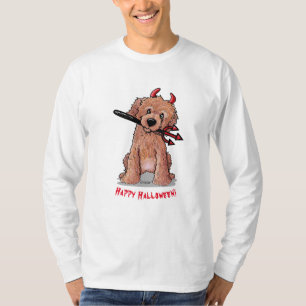 Camiseta de Halloween de perro garabato KiniArt