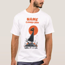 Camiseta de Halloween de tripulación con capa pers