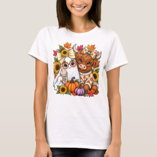 Camiseta de Halloween de Vaca de las Tierras Altas