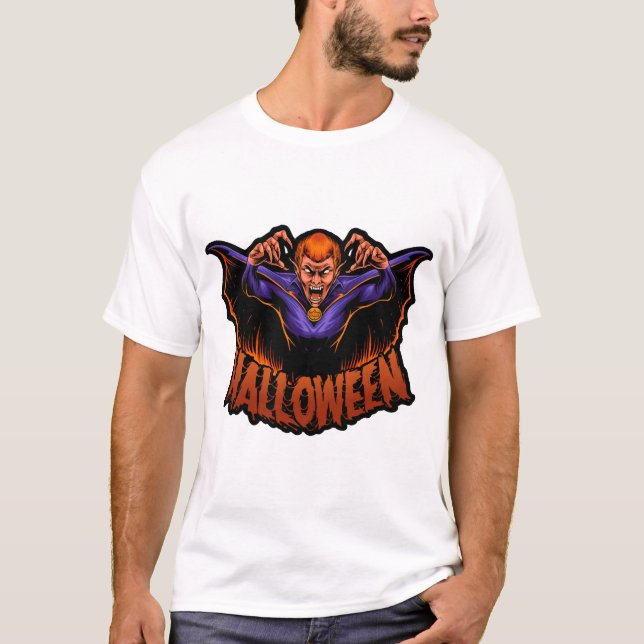 camiseta de halloween de vampiro halloween (Anverso)