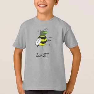 Camiseta de Halloween de Zombie Bee Boy