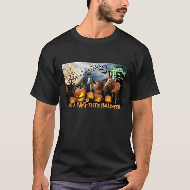 Camiseta de Halloween del caballo (Anverso)