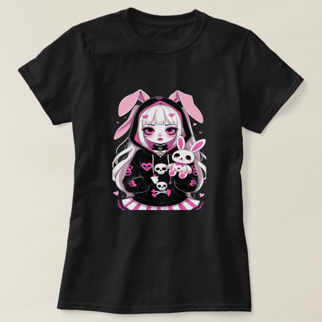 Camiseta de Halloween del Chica del diablo - Disfr (Diseño del anverso)