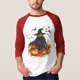 Camiseta de Halloween del Segador de Calabaza Malv