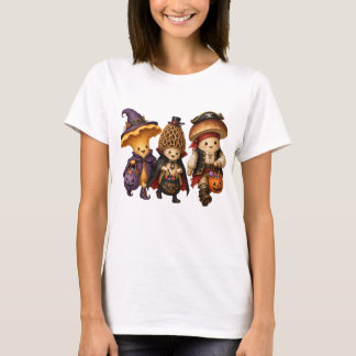 Camiseta de Halloween del trío de hongos