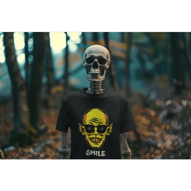 Camiseta de Halloween divertida con vampiro sonrie (Subido por el creador)