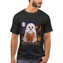 Camiseta de Halloween Divertida de Fantasmas para