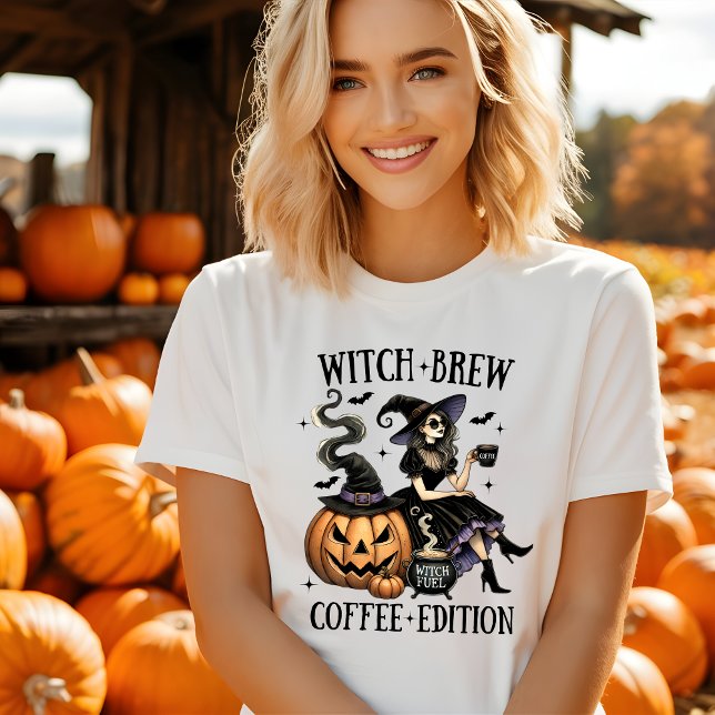 Camiseta de Halloween edición café de la bruja cut (Subido por el creador)