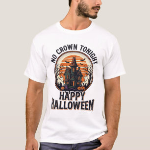 Camiseta de Halloween embrujada con arte de mansió