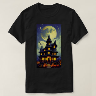 Camiseta de Halloween en la casa embrujada