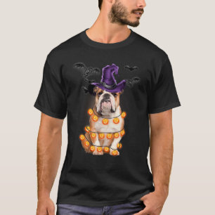 Camiseta de Halloween English Bulldog Calabaza Cla
