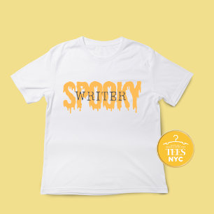 Camiseta de Halloween, escritora temible
