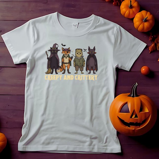 Camiseta de Halloween, espeluznante Y Criticante (Subido por el creador)