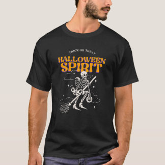 Camiseta de Halloween Espíritu Truco o Trato