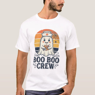 Camiseta de Halloween Fantasma Enfermera Adorable 