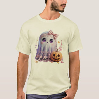 Camiseta de Halloween fantasma - Kawaii Pastel