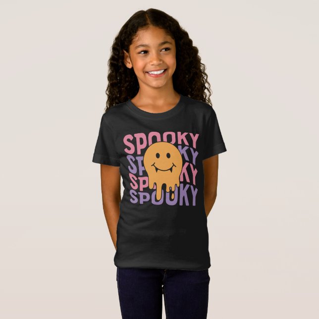 Camiseta de Halloween fantasmal personalizada (Anverso completo)