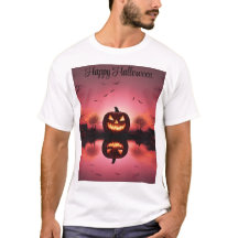 Camiseta de Halloween feliz personalizado