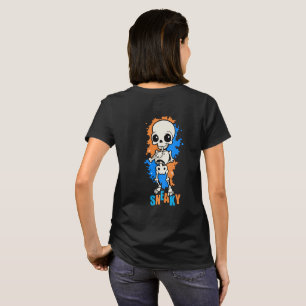 Camiseta de Halloween femenina de esqueleto lindo 