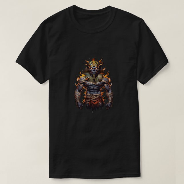 Camiseta de Halloween Fiery Mummy (Diseño del anverso)