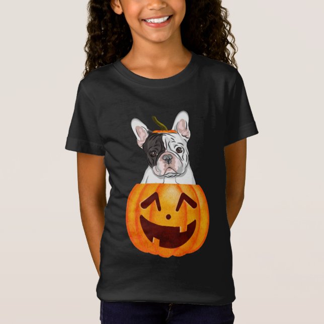 Camiseta de Halloween Frenchie (Anverso)
