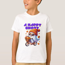 Camiseta De Halloween Ghost Boo Kids