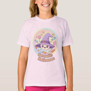 Camiseta de Halloween, Gorra de brujas sonriente -