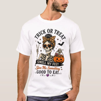 Camiseta de Halloween Huele Mis Pies Truco o Trato