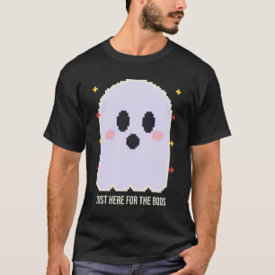 Camiseta de Halloween Just Here for the Boos Pixel