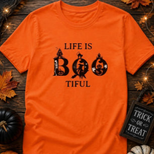 Camiseta de Halloween La vida es BOOtiful
