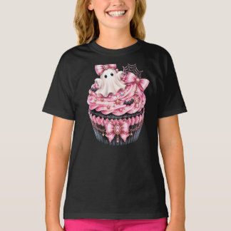 Camiseta de Halloween linda “Cupcake Fantasma”