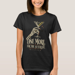 Camiseta de Halloween Martini de Esqueleto de Muje