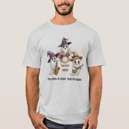 Camiseta de Halloween masculina - Banda fantasma E
