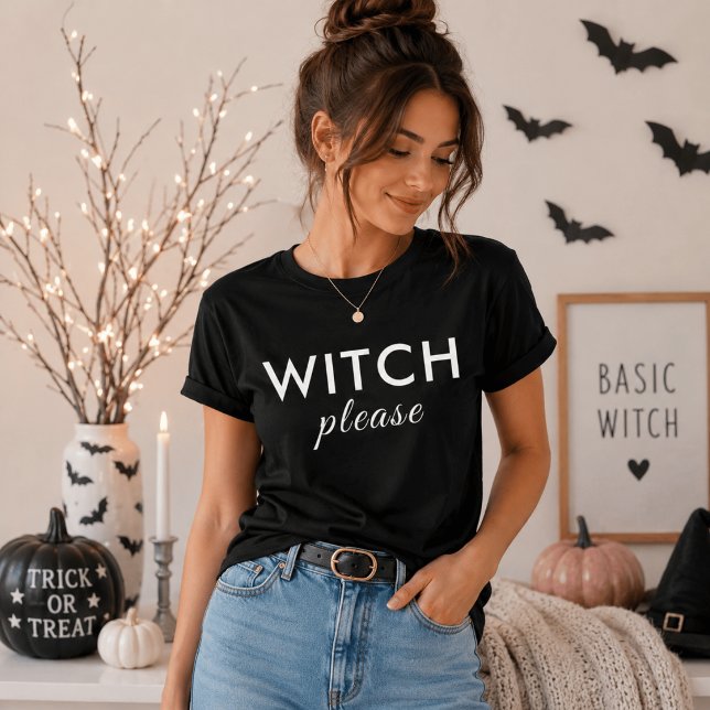 Camiseta de Halloween Modern Witch Please – Funny  (Subido por el creador)