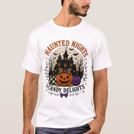 Camiseta de Halloween Noches Embrujadas y Delicias
