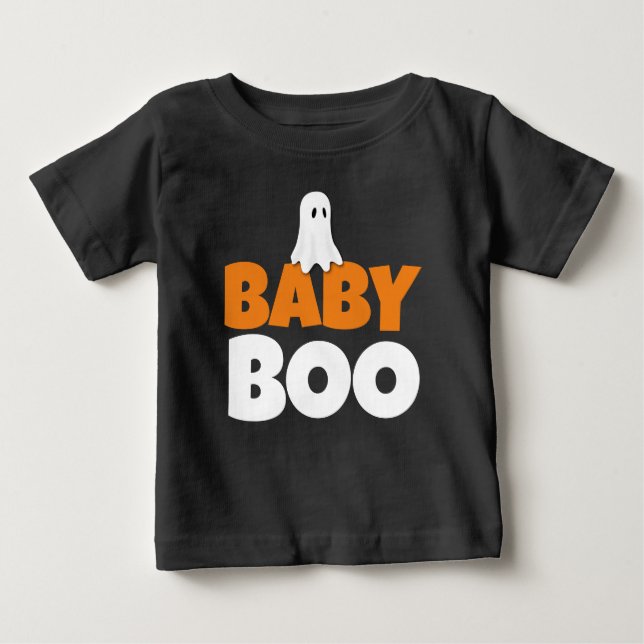 CAMISETA DE HALLOWEEN PARA BEBÉ BOO (Anverso)