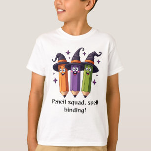 Camiseta de Halloween para colegiales con hechizos