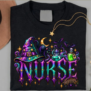 Camiseta de Halloween para enfermeras personalizad