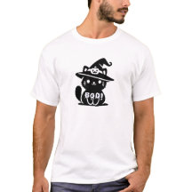 Camiseta de Halloween para gato BOO | Tipografía d