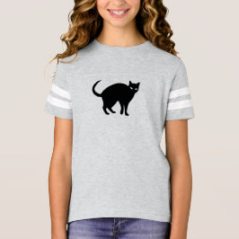 Camiseta de Halloween para gato negro lindo