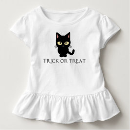Camiseta de Halloween para gato negro lindo