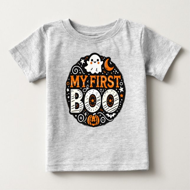 Camiseta de Halloween para mi primer bebé boo (Anverso)