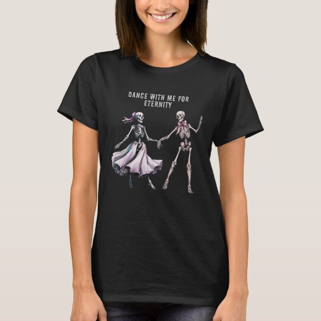 Camiseta de Halloween para mujeres - Esqueletos ba (Anverso)