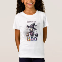 Camiseta de Halloween para niños con fantasma feli