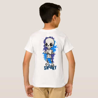 Camiseta de Halloween para niños de Esqueleto Furt