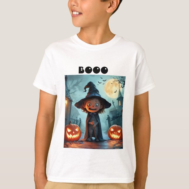 Camiseta de Halloween para niños - Espumosa niña P (Anverso)