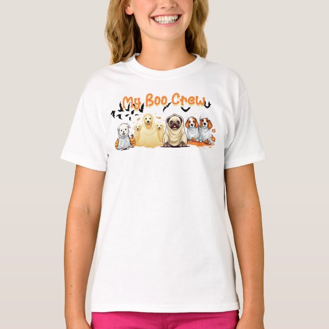 Camiseta de Halloween para niños, graciosa camiset (Anverso)