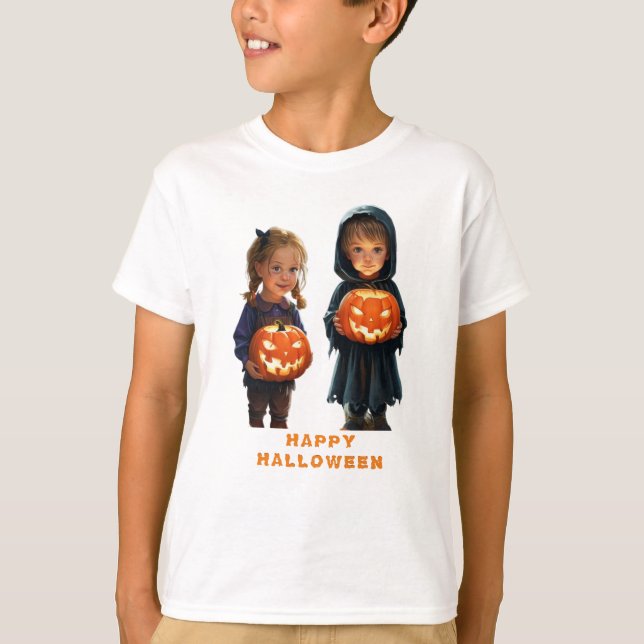Camiseta de Halloween para niños - Tee de Hallowee (Anverso)