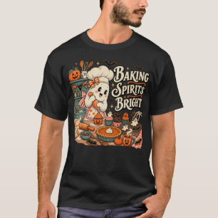 Camiseta de Halloween para panadero lindo Hornear