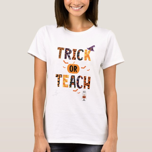 camiseta de halloween para profesores (Anverso)